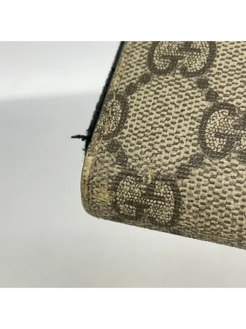 ★SOLD★ Gucci Coin Case GG Supreme Leather Black Brown Silver - Picture 5 of 7